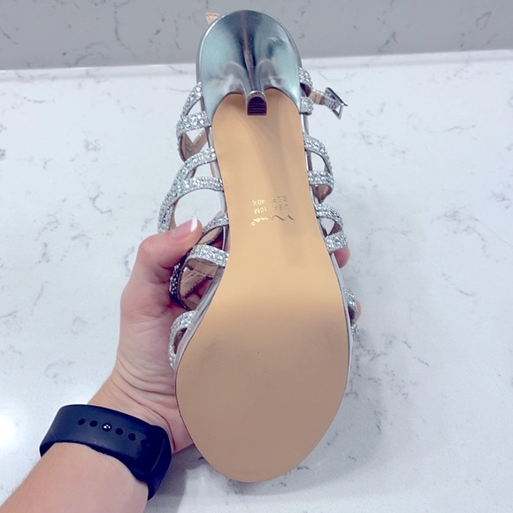 Silver Dress Heels - Picture 6 of 12